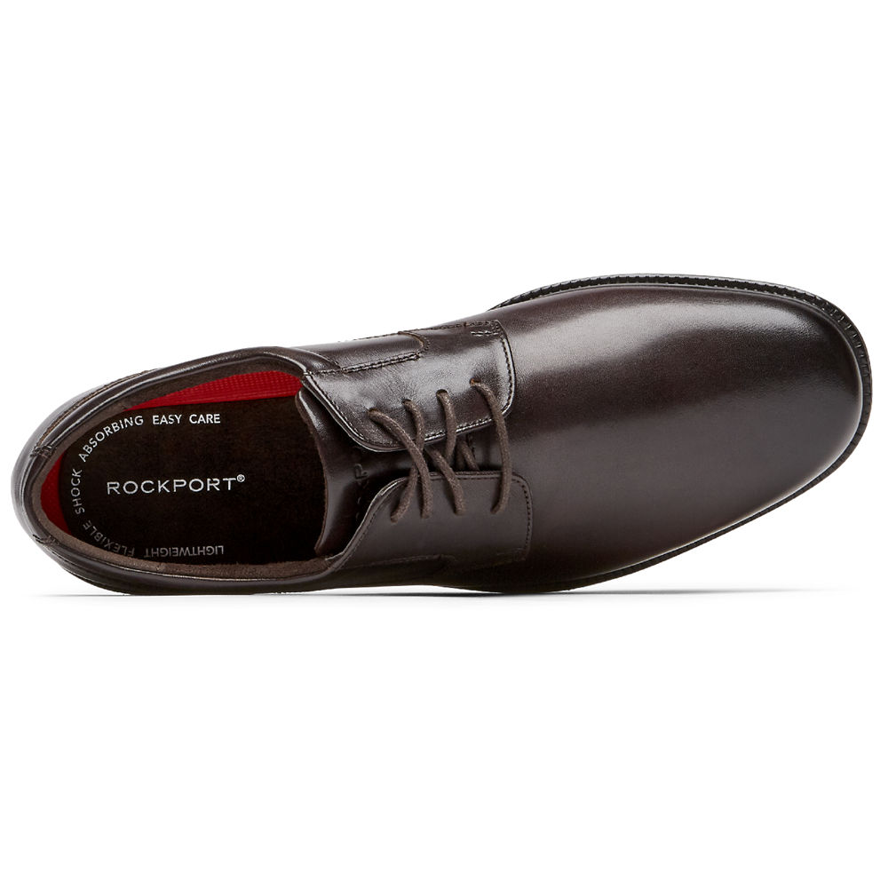 Rockport Oxfords Herr Mörkbruna - Charles Road Plain Toe - NVKBI7923